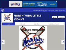 Tablet Screenshot of northyubalittleleague.com